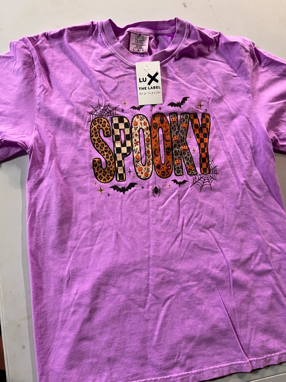 Halloween Graphic Tee - Purple